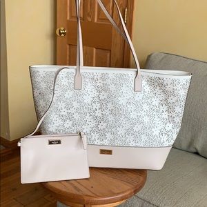Authentic Kate Spade Bradford Floral Leather Tote
